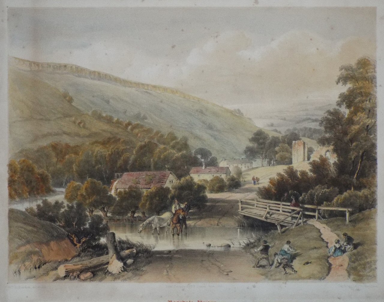 Lithograph - Rosedale Priory - Hawkins